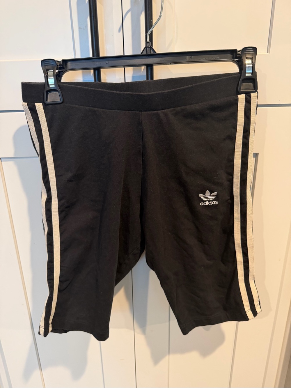 Adidas Black Cotton Bike Shorts